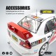 Yeah Racing 1/10 Mitubishi Lancer EVO IV Clear Body w/Rims Set