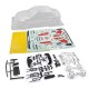 Yeah Racing 1/10 Mitubishi Lancer EVO IV Clear Body w/Rims Set