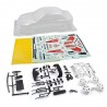 Yeah Racing 1/10 Mitubishi Lancer EVO IV Clear Body w/Rims Set