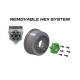 Louise RC - SC-ROCK - 1-10 Short Course Tire Set - Mounted - Soft - Black Wheels - 1-10 SC Removable Hex - 12 14 17mm
