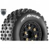 Louise RC - SC-ROCK - 1-10 Short Course Tire Set - Mounted - Soft - Black Wheels - 1-10 SC Removable Hex - 12 14 17mm