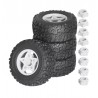 Austar 4Pcs 110mm 1/8 Short Course Truck Tire Wheel Hex 12mm 14mm 17mm