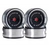 Red Spider Rc 1.9" Aluminum Beadlock Crawler Wheels Black (4pcs)