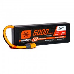Spektrum Smart 7.4V 5000mAh 2S 50C Smart LiPo G2 Hard Case: IC3