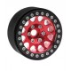 Bdx Rc 1.9" Aluminum Beadlock Crawler Wheels M105 Red/Black (4pcs)
