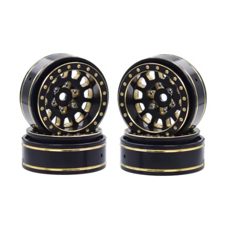 Bdx Rc Brass 1,0" Plus Beadlock Crawler Wheels M100 (1/24-1/18)