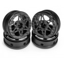 Bdx 1.9" Carbon Fiber  Crawler Beadlock Wheels