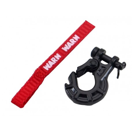  Winch Hook With Winch Pull Strap Tags Decoration For 1/10 Rc Crawler 