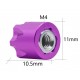 1:10 ALU. HUB NUT M4 BLACK (4)