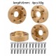 Bdx Brass Weights 12mm Wheel Hex Hub Widen Adapter for 1/10 RC Crawler 1.9 /2.2Inch Wheels Rim 