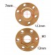 Bdx Brass Weights 12mm Hex Hub Adapter for 1.9 /2.2Inch Wheels Rim (12mm wide)