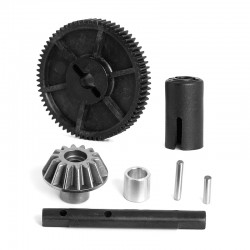 LC Racing Steel Bevel Drive Gear with Spur Gear, Shaft & Outdrive PTG-2