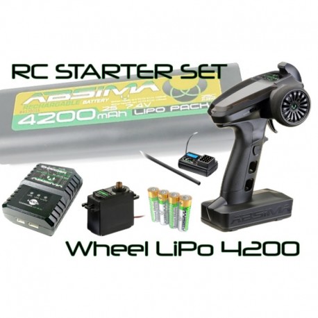 Absima RC Starter Set "Wheel LiPo 4200"