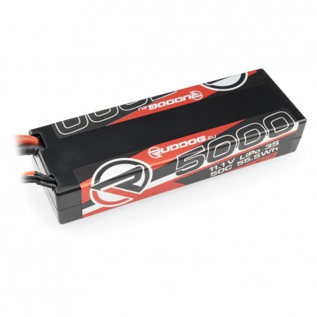 RUDDOG 5000mAh 50C 11.1V LiPo Stick Pack Battery with T-Plug