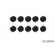 SCREW GRUB 4X3MM STEEL BLACK (10PCS)