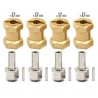 BRASS HEX ADAPTOR 17MM