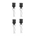 Clips de carroceria 1/10 con Goma de Arrastre (4 pcs)
