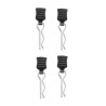 Clips de carroceria 1/10 con Goma de Arrastre (4 pcs)