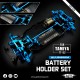 Yeah Racing Aluminum Short Battery Holder Set For Tamiya TT02 Series