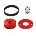Tamiya TT02 Belt Drive Gear 16T 40T Drive Gear System (Red)