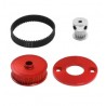 Tamiya TT02 Belt Drive Gear 16T 40T Drive Gear System (Red)