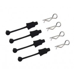 Body Clips with Retaining Rubber