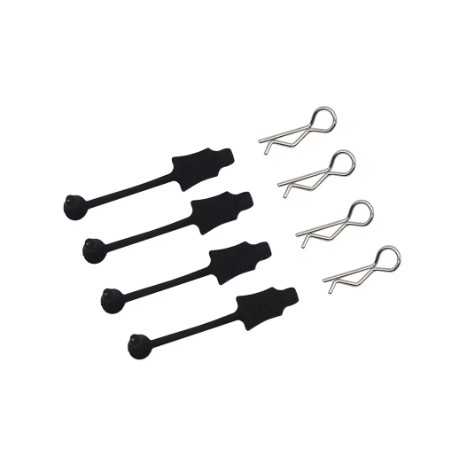 Body Clips with Retaining Rubber