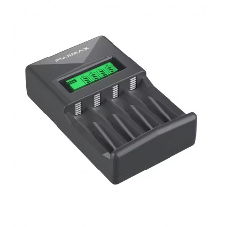 A/AAA Rechargeable Battery Charger LCD Display