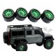 Bdx Rc 1.9" Aluminum Beadlock Crawler Wheels M105 Green/Black (4pcs)