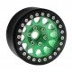 Bdx Rc 1.9" Aluminum Beadlock Crawler Wheels M105 Green/Black (4pcs)