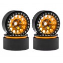 Bdx Rc 1.9" Aluminum Beadlock Crawler Wheels M105 GOLD/Black (4pcs)