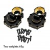 BDX Brass Rear Axle Portal Mounts Fits Hb Toys TRX-4 TRX-6
