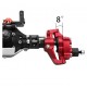 Bdx Rc Cnc Front and Rear Portal Axle CNC Aluminum Alloy Anodized for 1/10 RC Rock Crawler