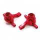 TT02 Aluminum Front Knuckle Arm Set (Red)
