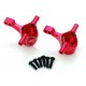 TT02 Aluminum Front Knuckle Arm Set (Red)