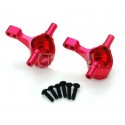 TT02 Aluminum Front Knuckle Arm Set (Red)