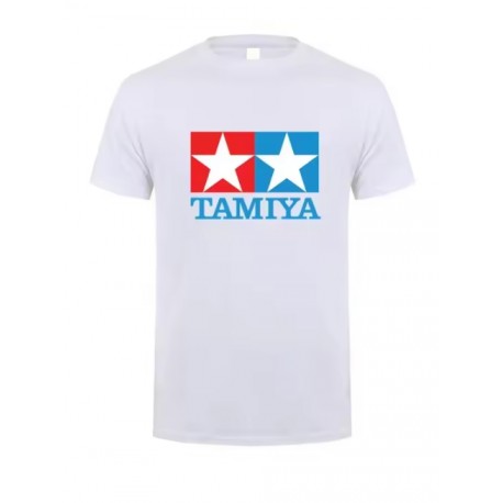 T-Shirt Tamiya Logo White (L)