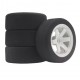 Racing Foam Tyres+Rays White