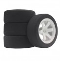 Racing Foam Tyres+Rays White