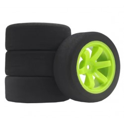 Racing Foam Tyres+Rays Green