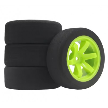 Racing Foam Tyres+Rays Green