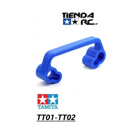 TT01-TT02 Silica Gel Chassis Handle Rear Bumper (Blue)