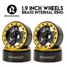 Rhino RC MOZA 1.9 Inch Brass Internal Wheel Rim (Gold)