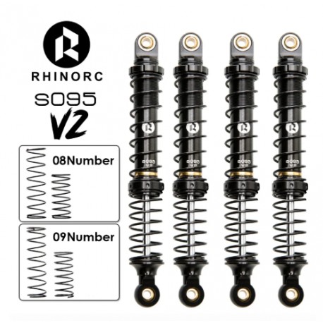 Rhino RC S095 V2 Premium Shock Absorber for 1/10 Scale RC Crawler (2-4kg)