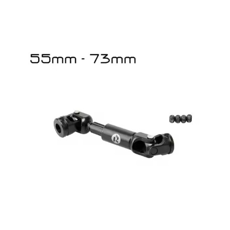 Rhino RC Tiny Stainless Steel Heavy-Duty Drive Shaft for 1/10 RC Car Crawler (55-73mm)