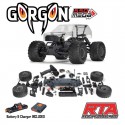 Arrma 1-10 GORGON 2WD RTA Kit Brushed Monster Truck (Battery & Charger Included) Clear