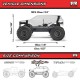 Arrma 1-10 GORGON 2WD RTA Kit Brushed Monster Truck (Battery & Charger Included) Clear
