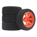 Racing Foam Tyres+Rays Orange