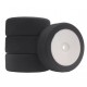 Racing Foam Tyres+Disc White (Off+2)