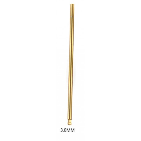 Puta llave Allen Bola 3.0MM Acero Hss (titanium Cated)